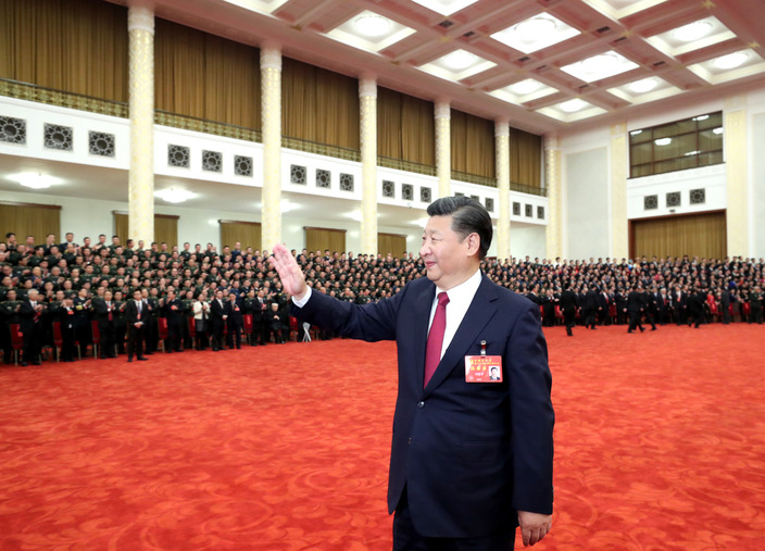 习近平等领导同志亲切会见出席党的十九大代表、特邀代表和列席人员
