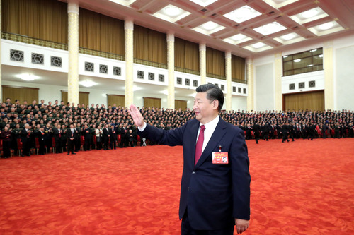 （1）习近平等领导同志亲切会见出席党的十九大代表、特邀代表和列席人员