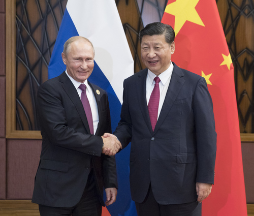 （时政）习近平会见俄罗斯总统普京