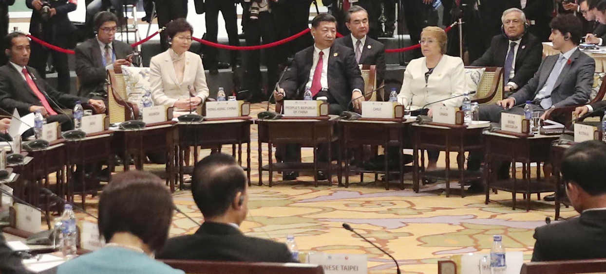 习近平出席亚太经合组织领导人与东盟领导人对话会