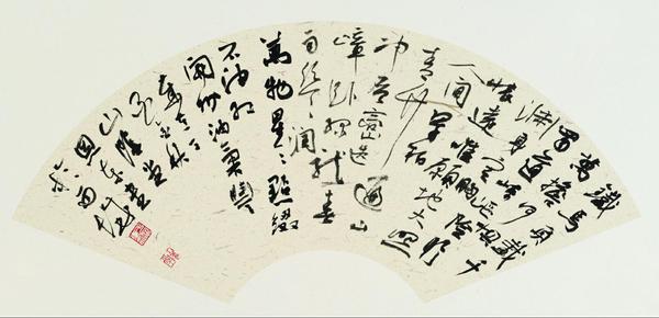石油红（网络诗） 33cm×66cm 行书 于恩东