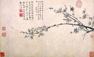 墨梅图（国画） 元 王冕