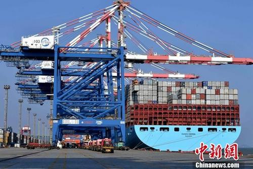 资料图：繁忙的厦门集装箱码头。<a target='_blank' href='http://www.chinanews.com/'>中新社</a>记者 王东明 摄