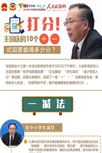 打分！王国庆的10个“＋”“－”式回答能得多少分？