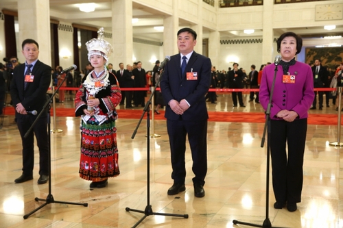 （5）全国人大代表接受采访