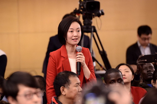 中央电视台记者提问
