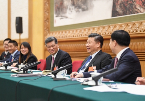 （3）习近平参加广东代表团审议