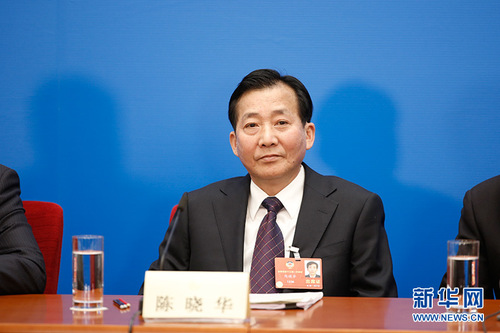 图为农业部原副部长陈晓华。新华网 中国政府网 陈杰 摄