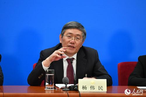 全国政协委员，中央财经领导小组办公室副主任杨伟民 人民网记者 于凯 摄