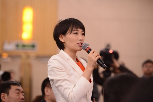 中央电视台记者提问