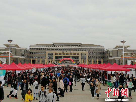 图为招聘会。　王艳龙 摄