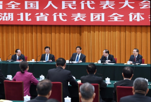 栗战书参加湖北代表团审议