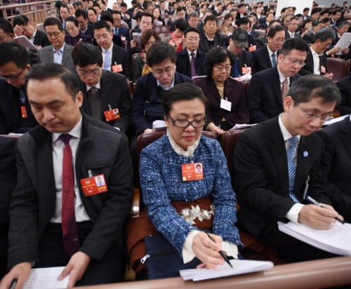 （12）十三届全国人大一次会议举行第二次全体会议
