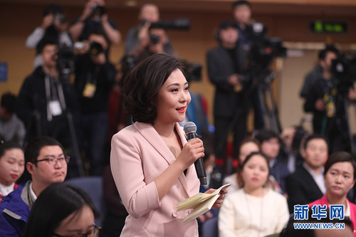 中国国际电视台记者提问