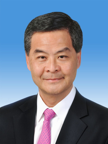 中国人民政治协商会议第十三届全国委员会副主席梁振英新华社发