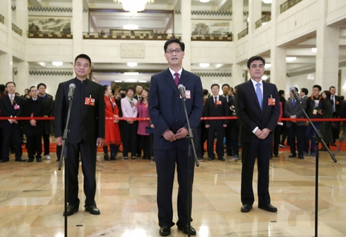 （13）全国政协委员接受采访