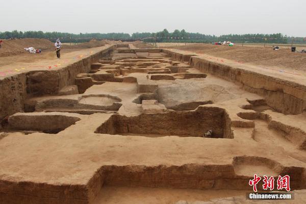 山东章丘焦家遗址考古工地现场图。赵晓　摄