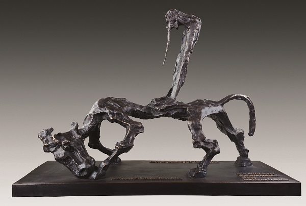 吴为山 《空谷有音——老子出关》青铜  74cm×93cm×33cm