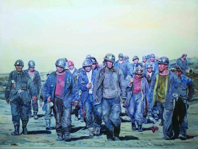 享受阳光（油画） 133.5×180厘米 陈新 江苏省美术馆藏