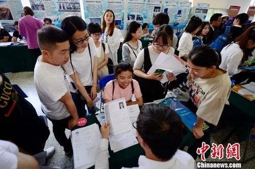 资料图：招聘会。<a target='_blank' href='http://www.chinanews.com/'>中新社</a>记者 刘文华 摄