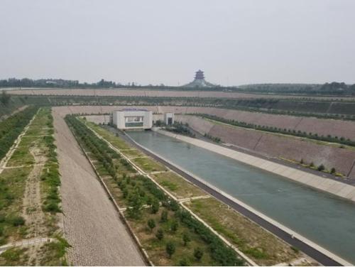 　图为穿黄工程南岸进口 曹梦媛 摄