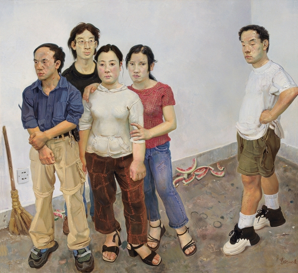 《边缘》160X150CM 2001