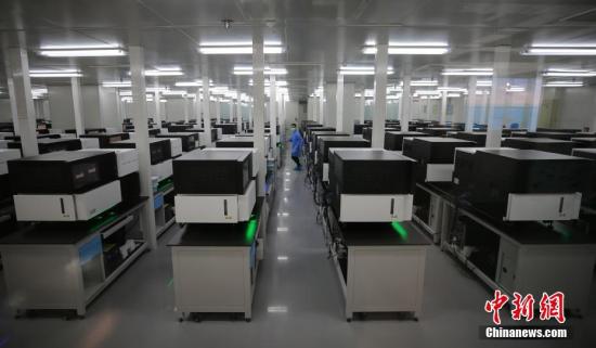 资料图：年轻的科研人员在国家基因库内工作。<a target='_blank' href='http://www.chinanews.com/'>中新社</a>记者 杨可佳 摄