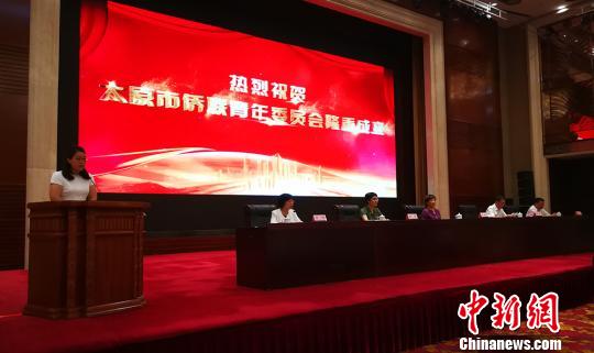 20日，太原市侨联青年委员会和太原市海外归国人员协会成立。　杨杰英　摄