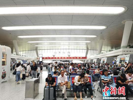 图为杭州东站。　张煜欢 摄