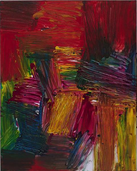 李磊，释放心光系列2，布面丙烯，100×80cm，2018