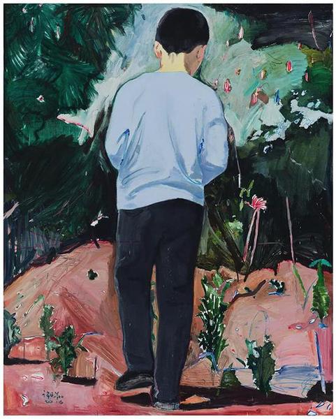 许宏翔，健健，200×160cm，布面油彩，2016