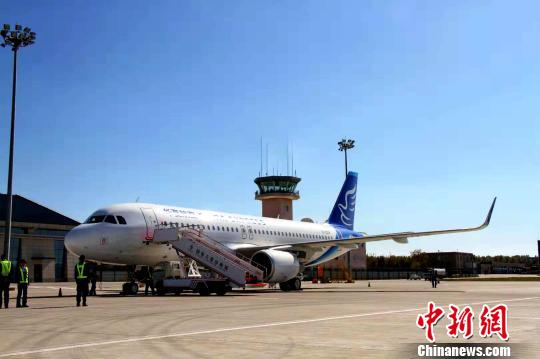 空客A320。　李佩珊 摄
