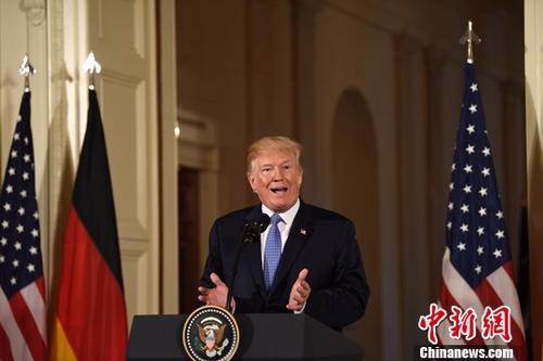 资料图：美国总统特朗普。<a target='_blank' href='http://www.chinanews.com/'>中新社</a>记者 刁海洋 摄