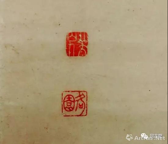 钤印：八大山人、何园