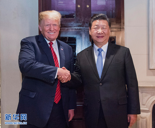 当地时间12月1日，国家主席习近平应邀同美国总统特朗普在阿根廷布宜诺斯艾利斯共进晚餐，举行会晤。