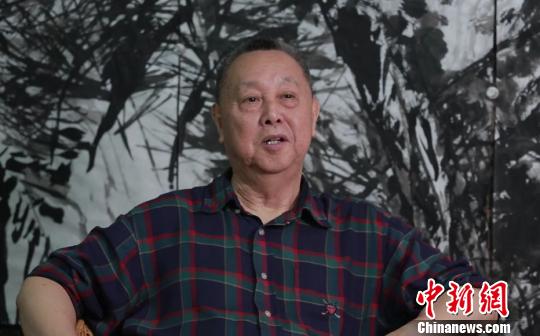 著名画家林墉。　李凌 摄