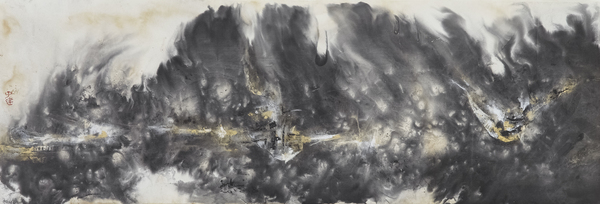 刘子建，祈风，74×173cm，纸本水墨，2018
