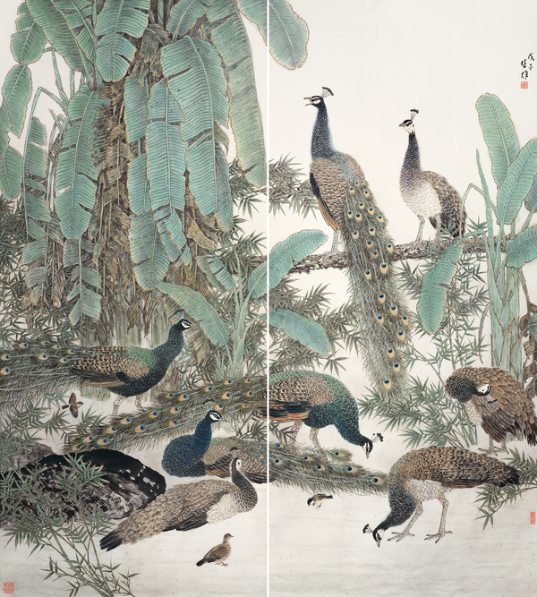 方楚雄 家园 248cm×223cm 纸本设色 2008年