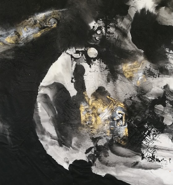 刘子建 雅债·天衍  96cm×90cm  纸本水墨  2018年