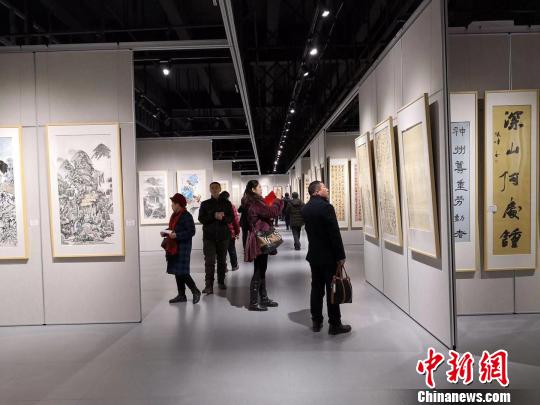 共有来自全国的264幅作品参展 高学昌 摄