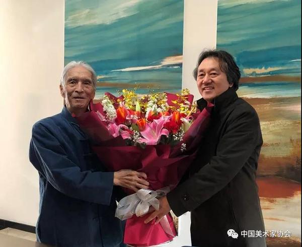 中国文联、中国美协看望慰问刘勃舒先生