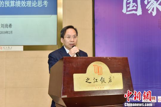 中国财政科学研究院院长刘尚希。　中新经纬 供图 摄