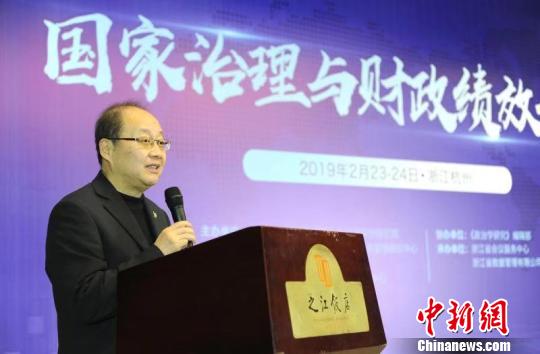 中国社会科学院政治学研究所所长房宁。　张茵 摄