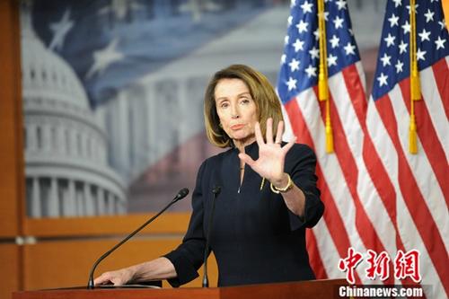 资料图：美国国会众议长、民主党人佩洛西。<a target='_blank' href='http://www.chinanews.com/'>中新社</a>记者 陈孟统 摄