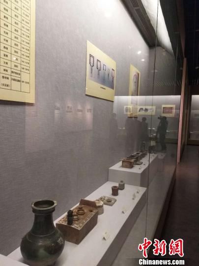 图为洛阳出土文物展。　杨大勇 摄