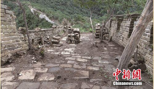 153段垛墙坍塌原状 国家文物局供图