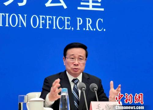 国家统计局新闻发言人毛盛勇。<a target='_blank' href='http://www.chinanews.com/' >中新网</a>记者 李金磊 摄