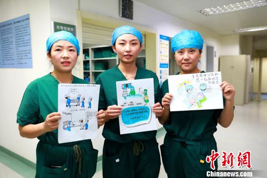 青海护士手绘人体局部解剖图显医学大美