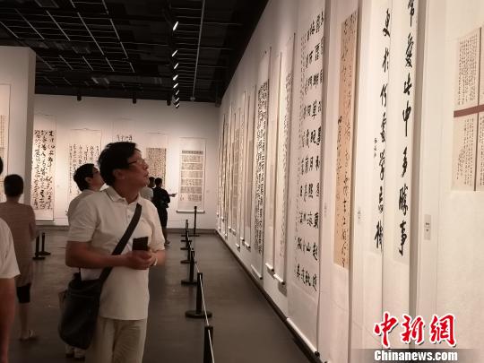 展览现场。　童笑雨 摄