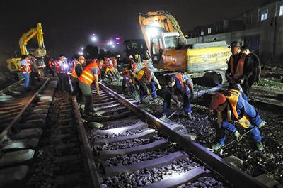 京沈客专星火站线路平移数十米 明年底将全线贯通